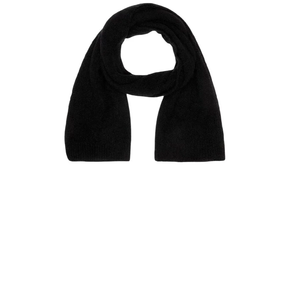 American Vintage East Scarf in Noir One Size New Unisex Wrap